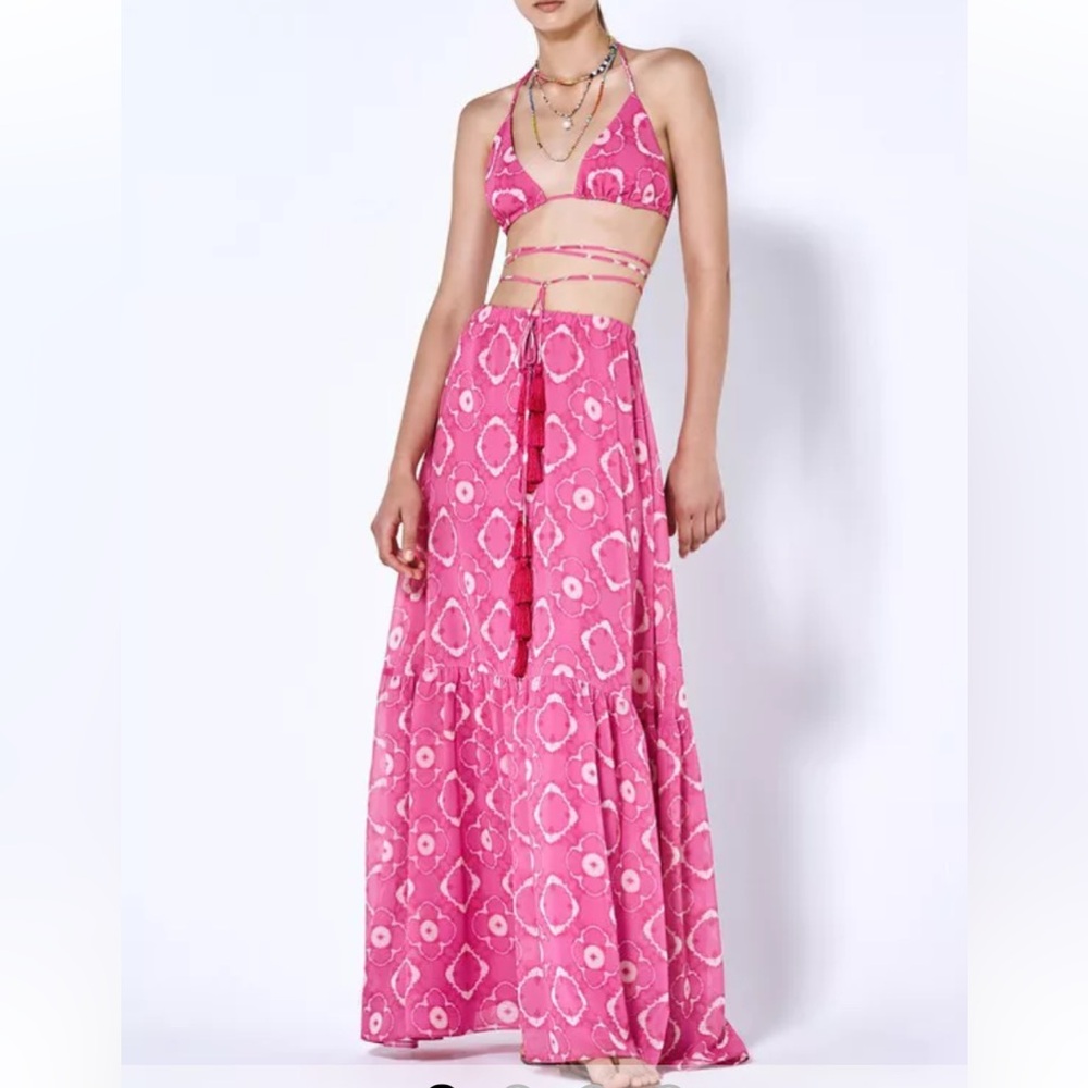 Alexis Meadows Maxi skirt XS pink